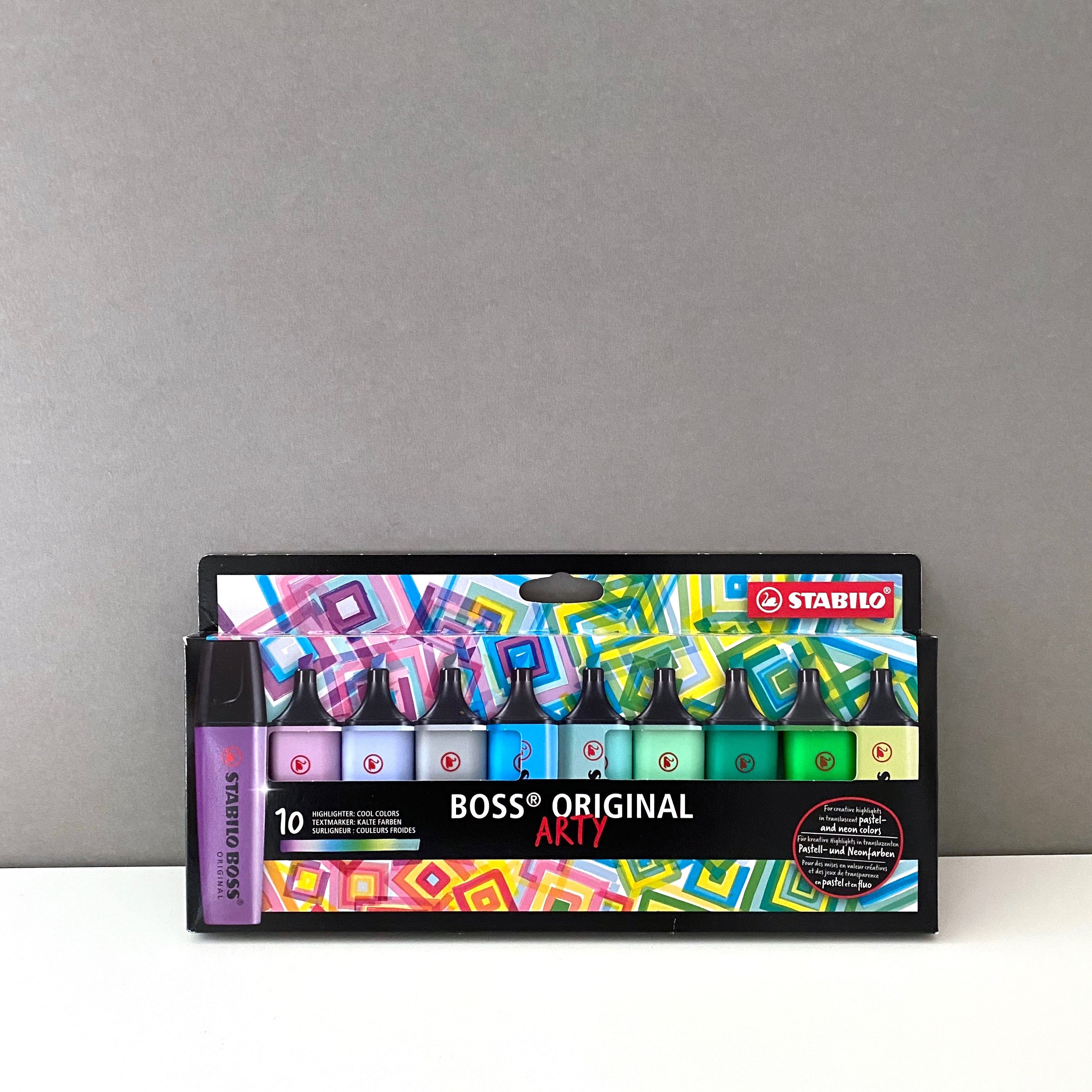 STABILO BOSS ORIGINAL Pastel - Pack de 4 surligneurs - couleurs