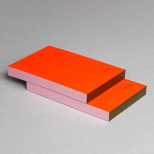 Notepad NEON, To Do List FLUO Orange, shopping list, desk, notes, office
