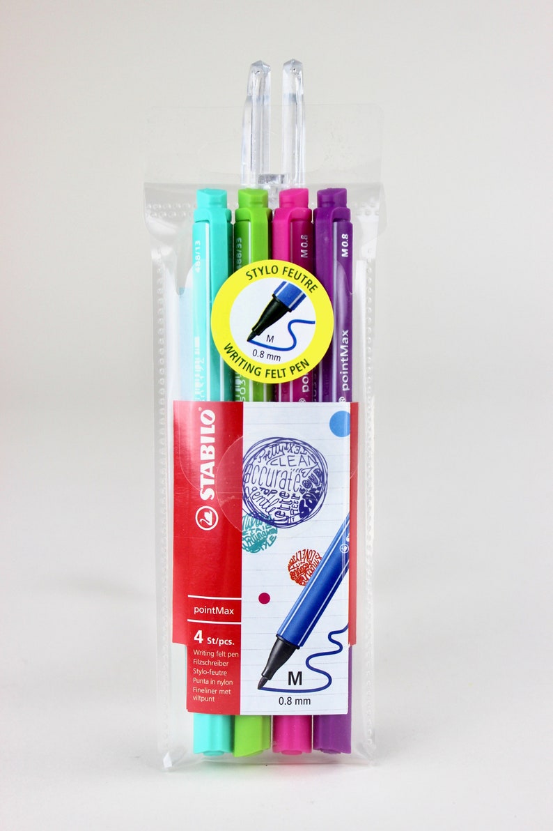 Bullet Diary Design Colors Bullet Journal STABILO pointMax 4er Etui Art Journal felt pens pastel Pens
