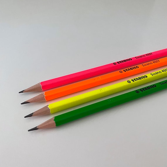 STABILO Swano 4907 Pencil, Neon, Fluorescent, School, School Cone