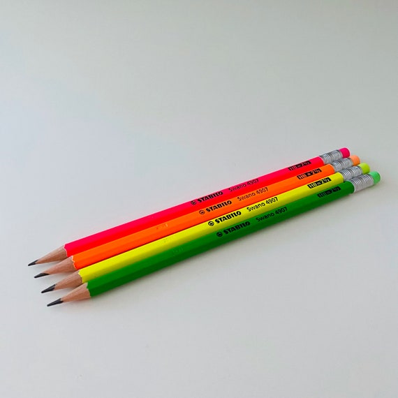 STABILO Swano 4907 Pencil, Neon, Fluo, School, School Bag, Pencil HB With  Eraser -  Norway