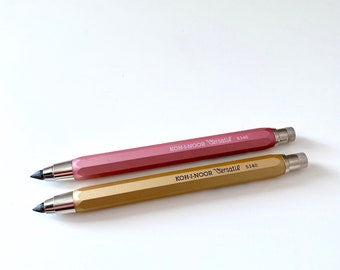 KOH-I-NOOR Druckbleistift Versatil aus Metall mit Spitzer, Fallbleistift, Bleistift,