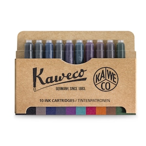Kaweco インクカートリッジ カラーミックス 10個パック、Kaweco インク カラー、万年筆インク