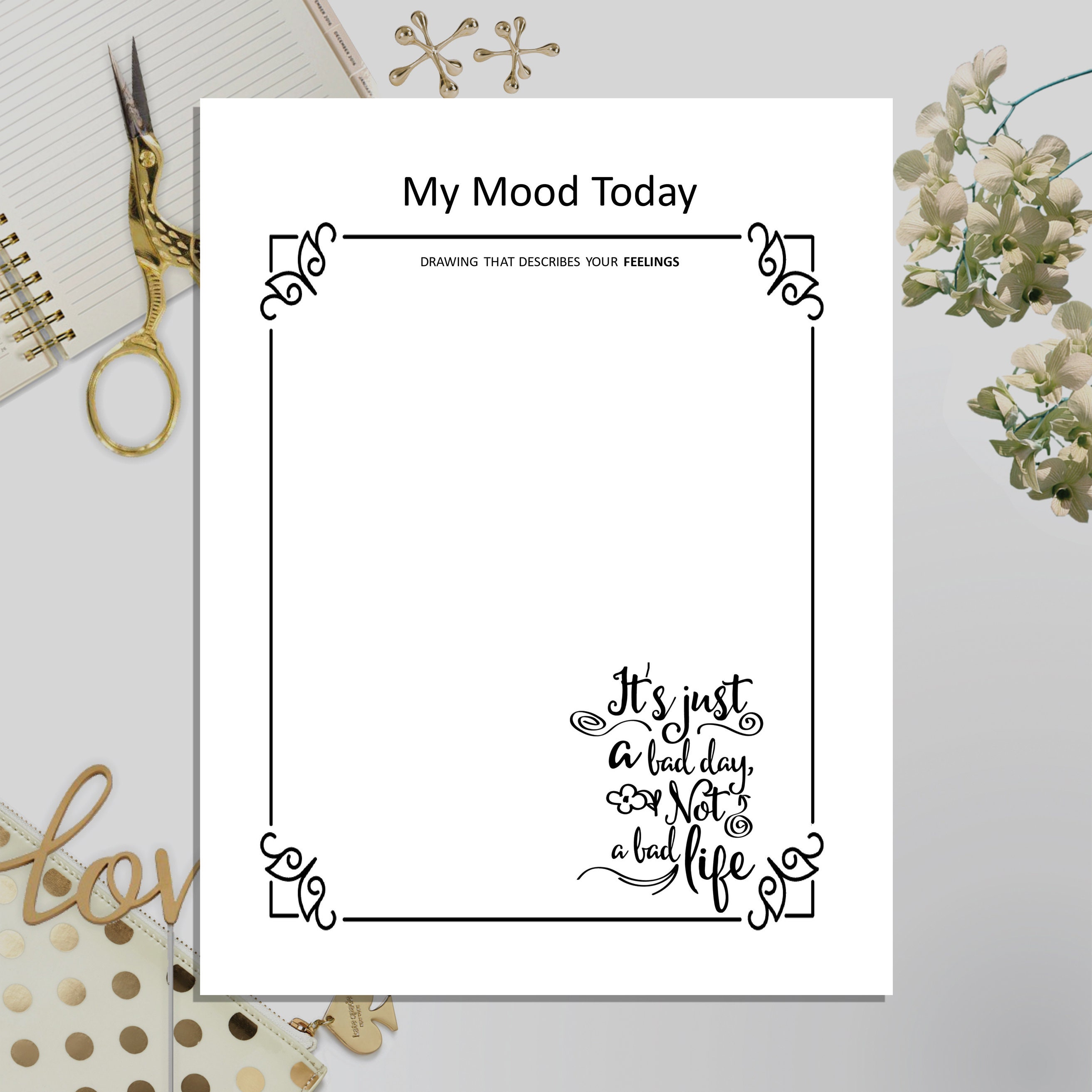 Printable Wellness Planner - Mental Health Journal - Self Care Planner ...