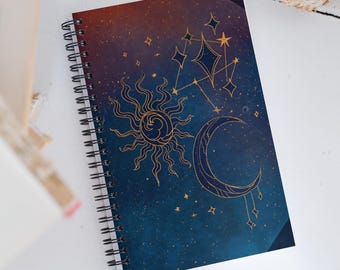 Celestial Spiral Notebook