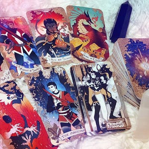 STARRY KNIGHT Tarot Karten Deck + Buch [ lgbtqia | Monster | Teratophilie | kryptisch | schwul | anthro | flauschig]