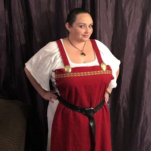 Plus Size Complete Viking Garb, Viking Under Dress & Apron Dress, Viking Costume, SCA Garb, Viking Dress, Custom Viking Garb, Women&#39;s Garb
