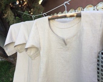 Girls 5/6 Viking underdress, viking girl, sca, renaissance dress, t-tunic, viking dress, child renaissance, gift for child, Yule gift