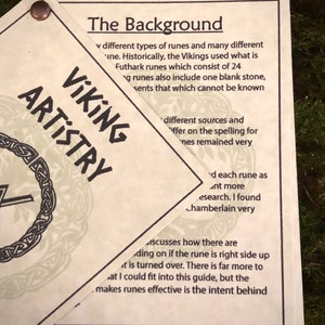 Rune Stone Casting Guide, Elder Futhark Pocket Casting Guide, Rune Book ...