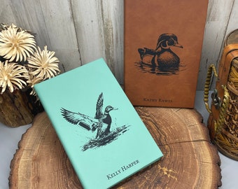 Journal - Duck - Personalized Journal - Birthday Gift - Notebook, Engraved - Waterfowl