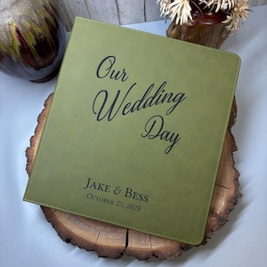 Wedding Planner - 3 ring Binder, Custom Binder - Photo Album - Guest Registry Book - Personalized Binder