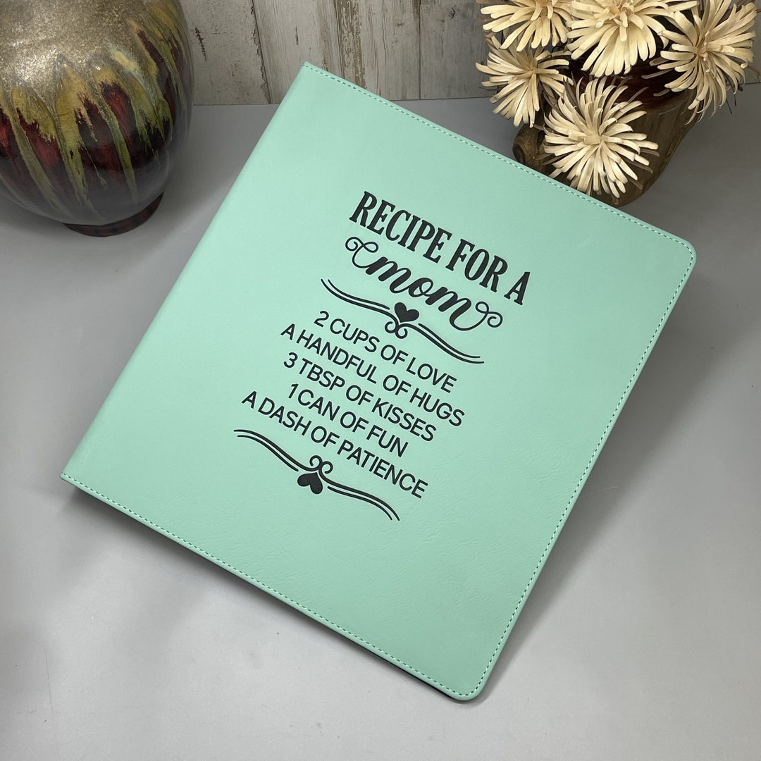 Recipe Binder 1 Inch 3 Ring Binder Recipe for Family Etsy