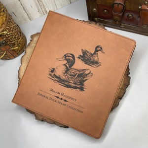 3 Ring Binder - Ducks - Wildlife - Personalized Binder - Water Fowl - Duck Stamp