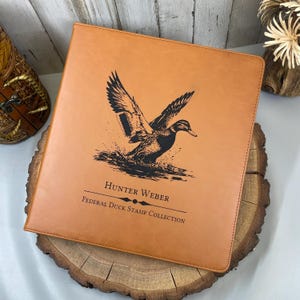 3 Ring Binder - Ducks - Wildlife - Personalized Binder - Water Fowl - Duck Stamp - Vinyl Sleeves Available