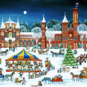 Natal no Smithsonian, Caixa com 12 Cartões e 12 Envelopes Premium