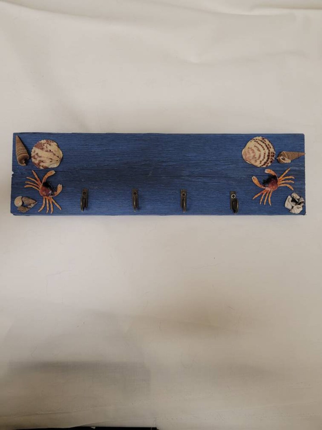 Coastal Key Holder Beach Key Holder Key Holder With Shells Etsy