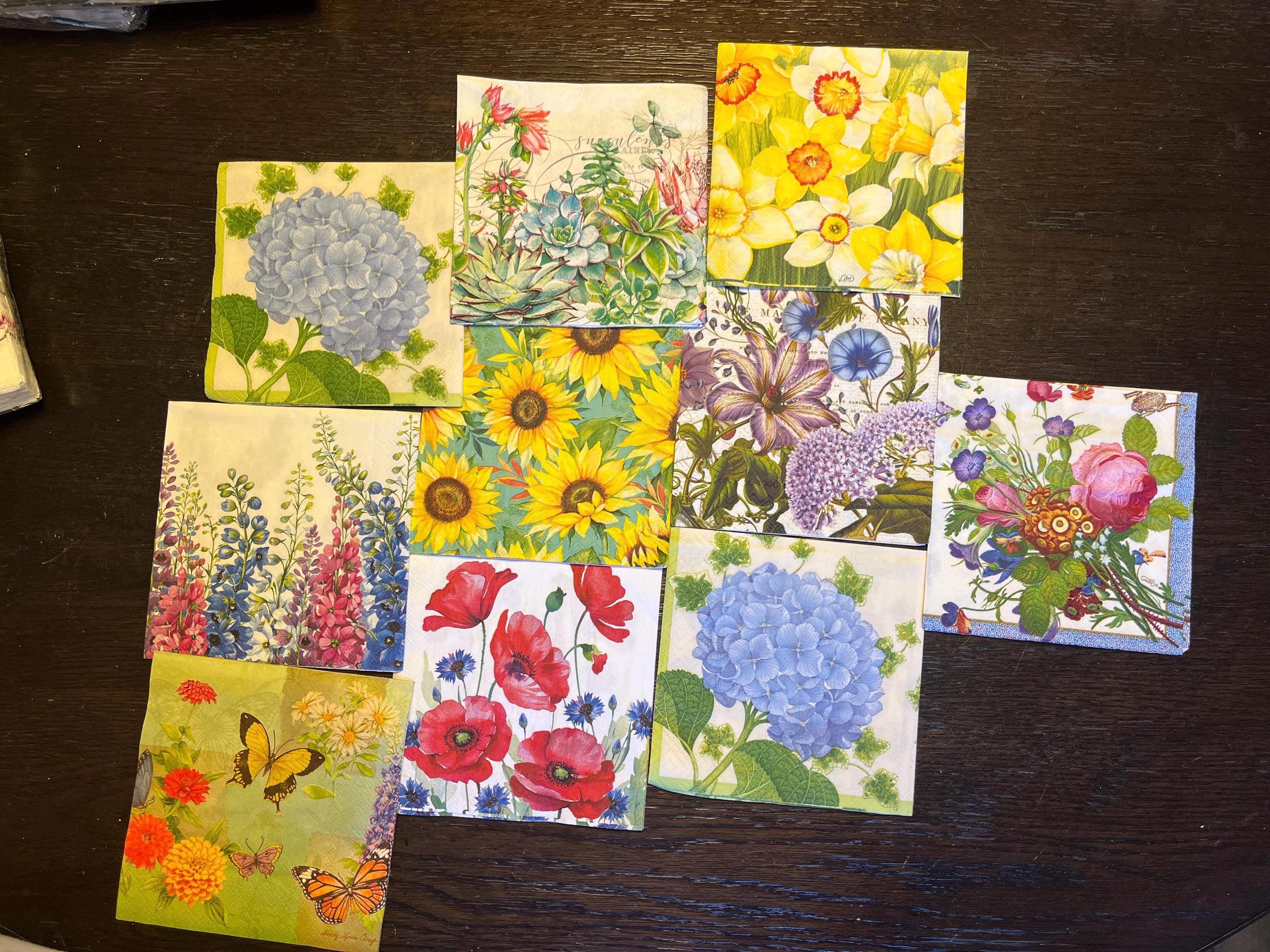 Twenty Decoupage Paper Napkins Grab Bag Decoupage Napkins Assorted