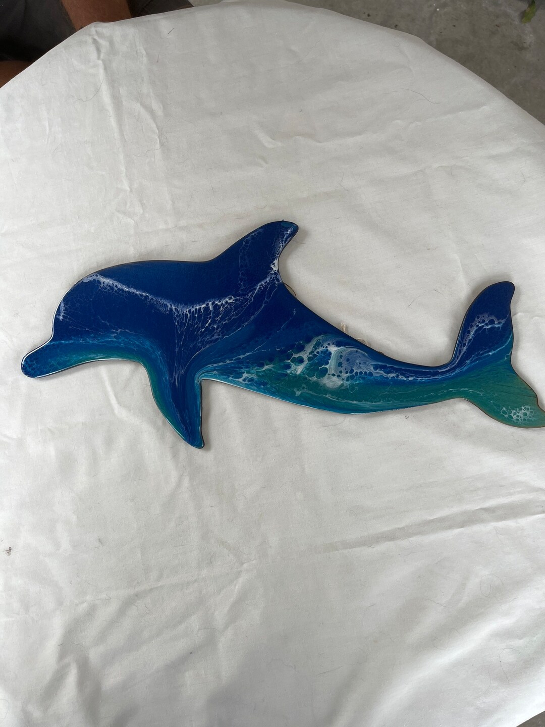 Dolphin Resin Art Dolphin Wall Hanging Ocean Art Dolphin Etsy
