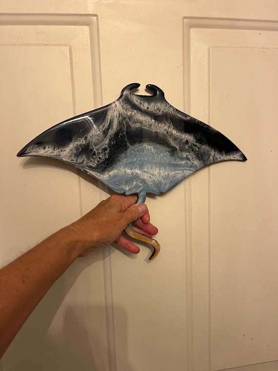 Resin Manta Ray Wall Art: Ocean Beach Home Decor - Etsy