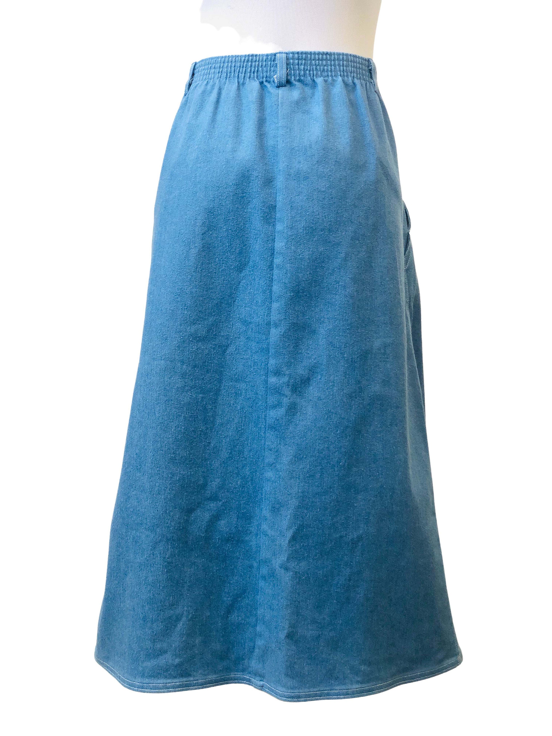 Vintage 1970's Koret Denim A-line Skirt | Etsy