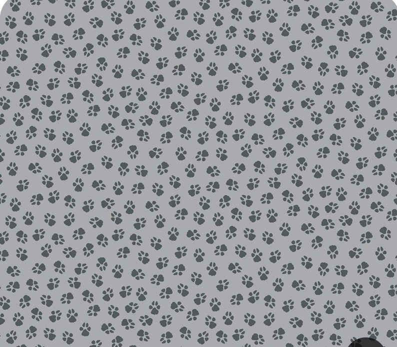 Dog paw print several fabric bones tote bag