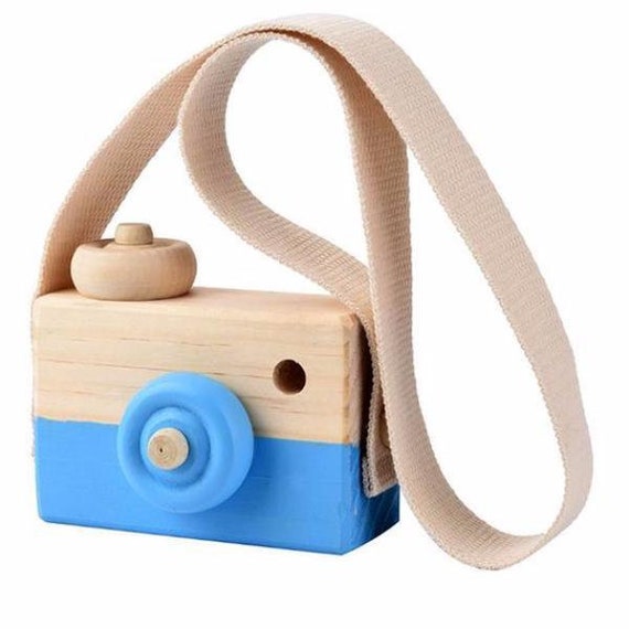 wooden kids camera