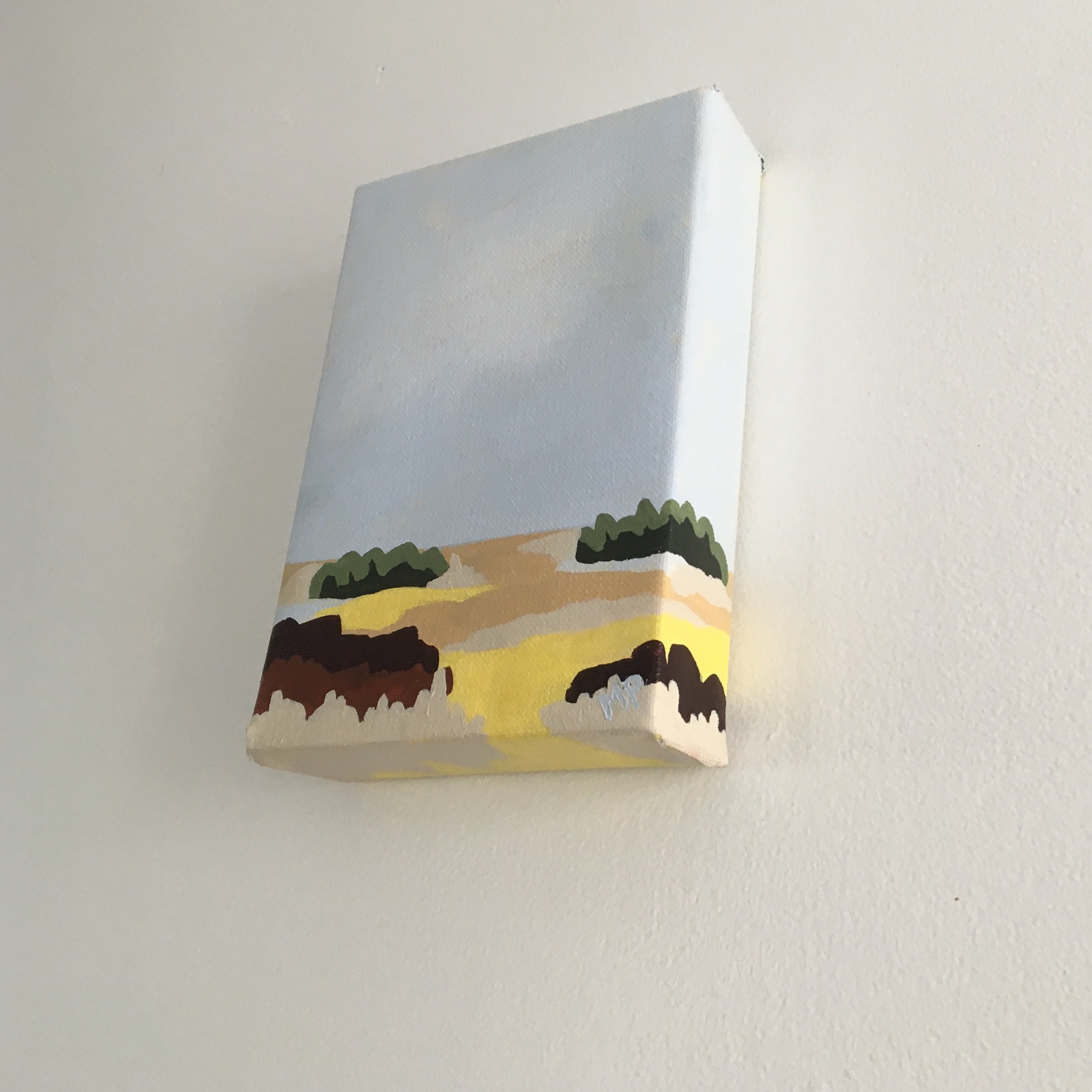 Prairie Colours Landscape Painting Abstract art | Etsy