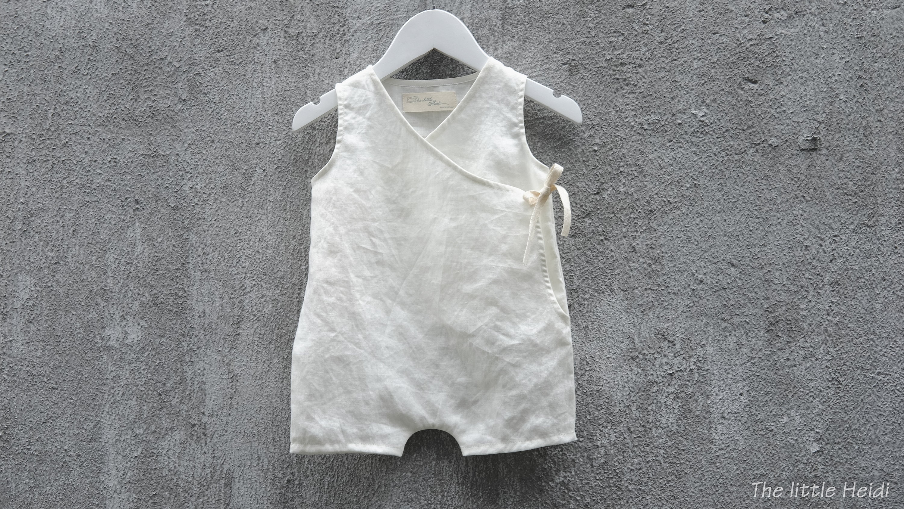 White linen baby romper new arrivals