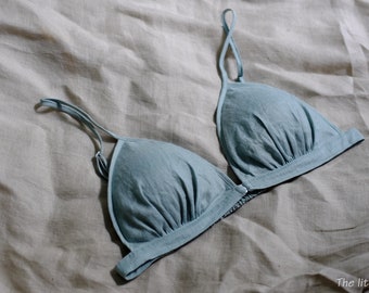 Linen bras/ linen sleepwear/ linen home wear/ Home wear bra/ summer linen bra