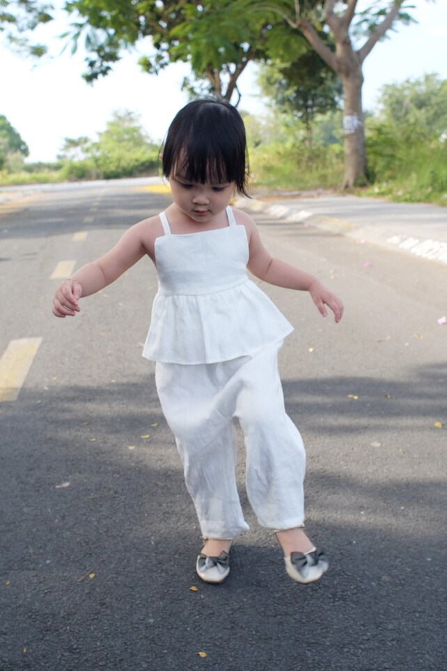 Linen Jumpsuit Baby Etsy