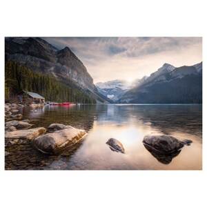Lake Louise Sunset, Banff Photo | Canadian Rocky Mountain Photography | Wall Art Print | Home Decor