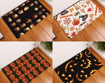Halloween Skull Cartoon Mat