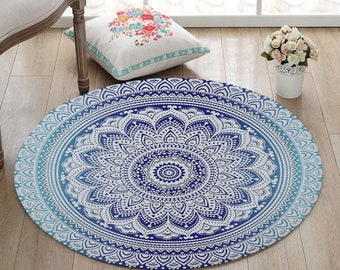 round bathroom mat