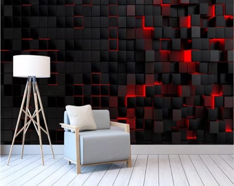 Black Red Wallpaper Etsy Black Red Wallpaper Etsy