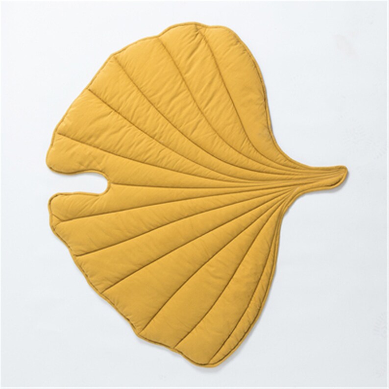 Nordic Leaf Rug Soft Cotton Floor Mat Rugs Baby Kids Bedroom Etsy