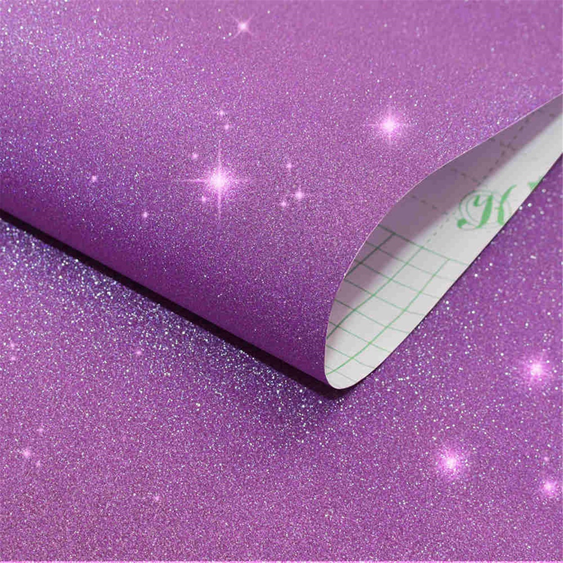 Self Adhesive Purple Glitter Wallpapers Contact Paper Etsy