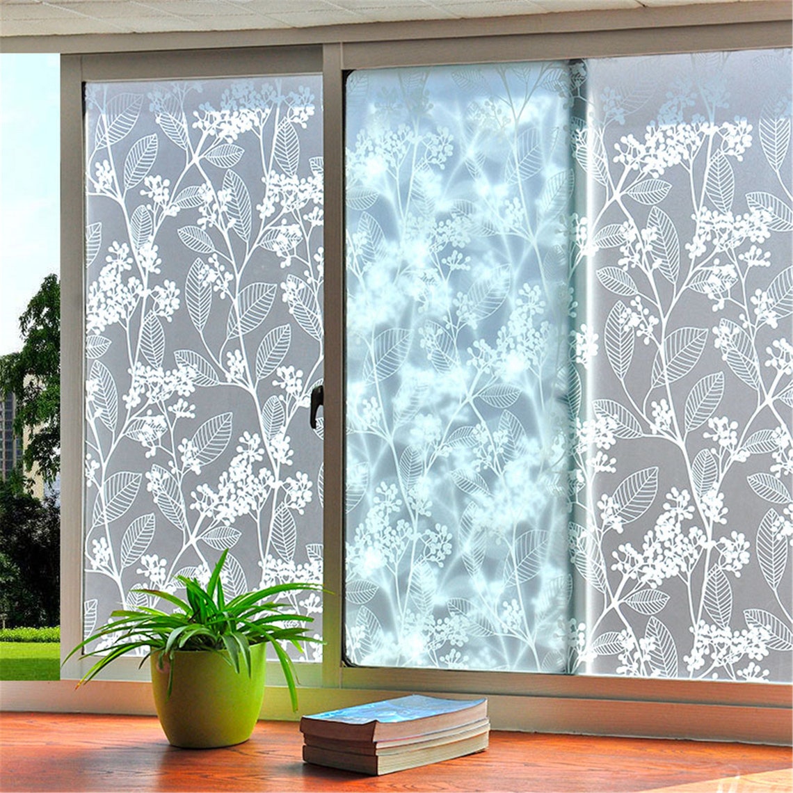 Matte Window Film Stained Glass Decorative Uv Window Sticker Etsy