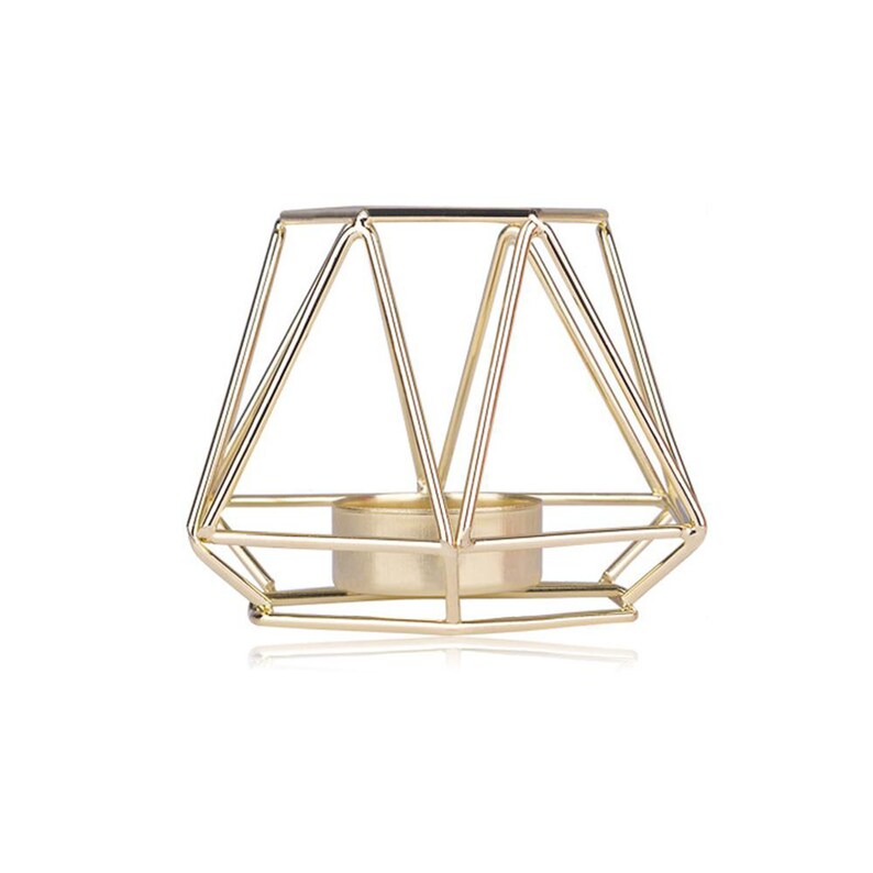 Nordic Romantic Dinner Candle Holders Geometric Candlestick Etsy