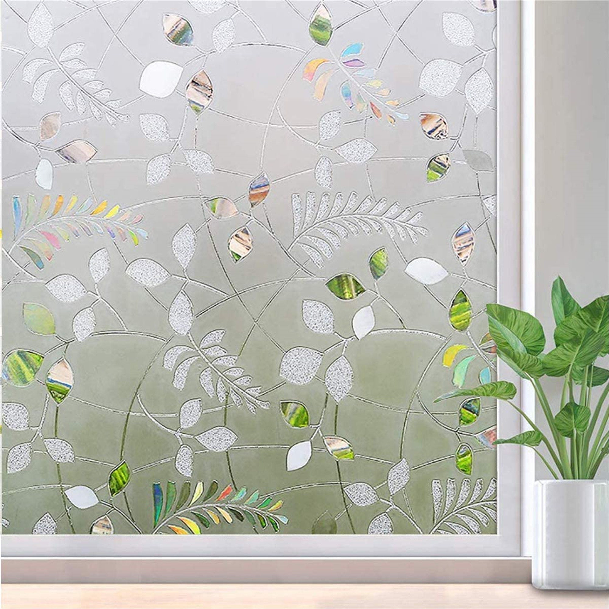 3D Decor Window Film Privacy Window Sticker Static Cling Etsy