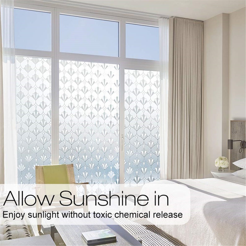 Window Privacy Film Removable Selfadhesive Frosted Glass Film Etsy