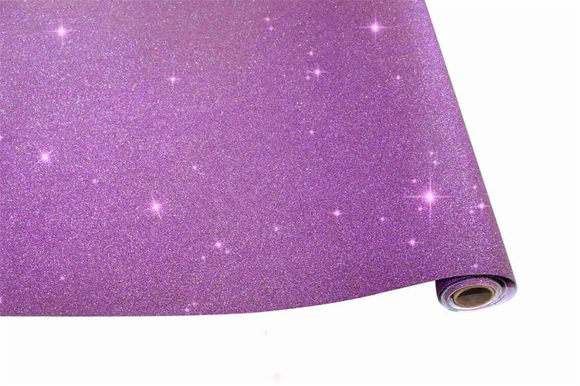 Self Adhesive Purple Glitter Wallpapers Contact Paper Etsy