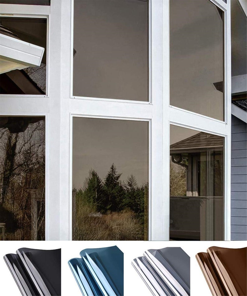 One Way Window Film Daytime Privacy Static Cling Self Adhesive Etsy