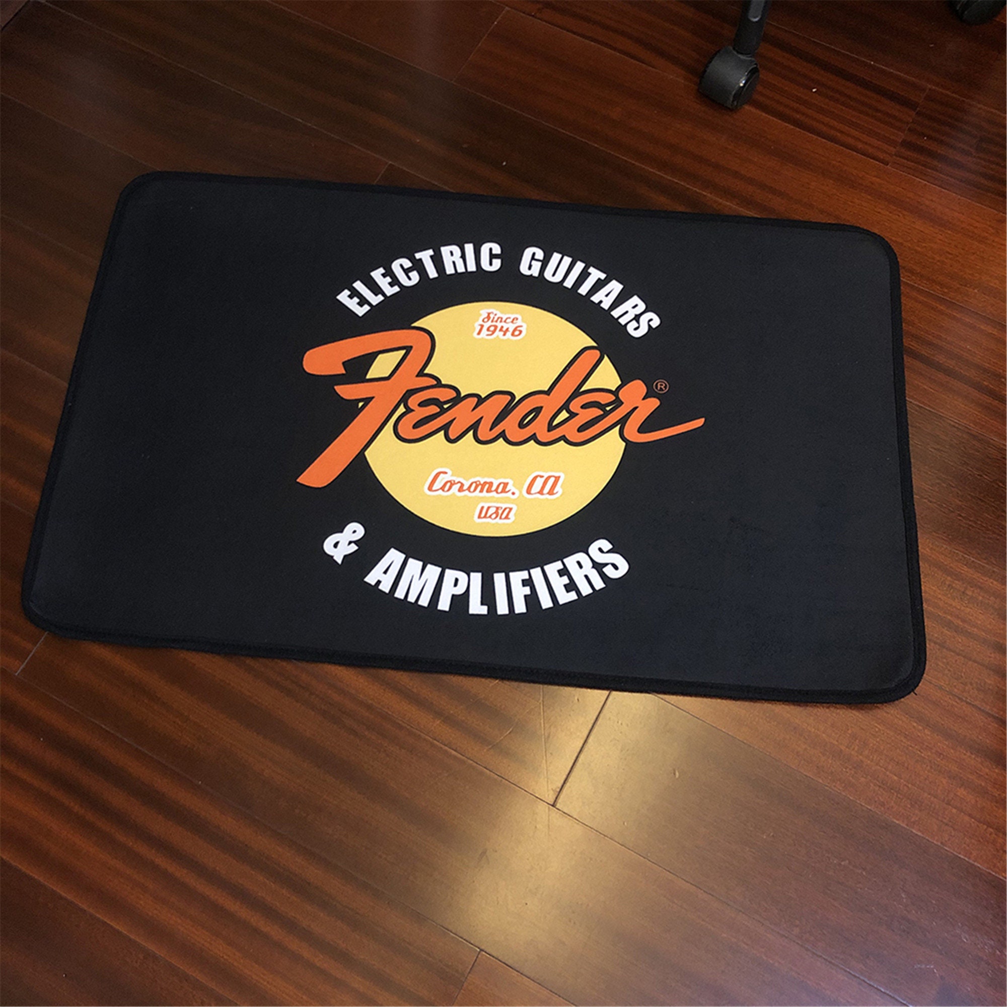 Fender Guitar Rock Round Carpet Floor Mats Printed Area Rug Etsy