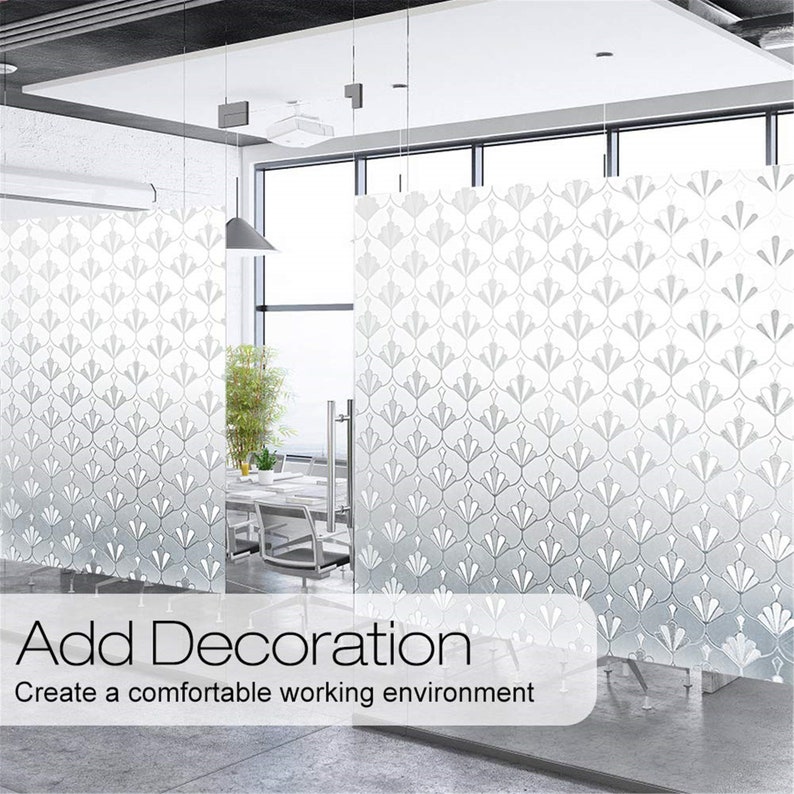 Window Privacy Film Removable Selfadhesive Frosted Glass Film Etsy