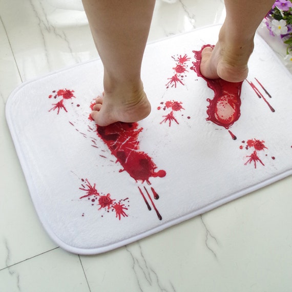 Kreative Neuheit Tur Blut Teppich Badezimmer Wasserabsorption Etsy