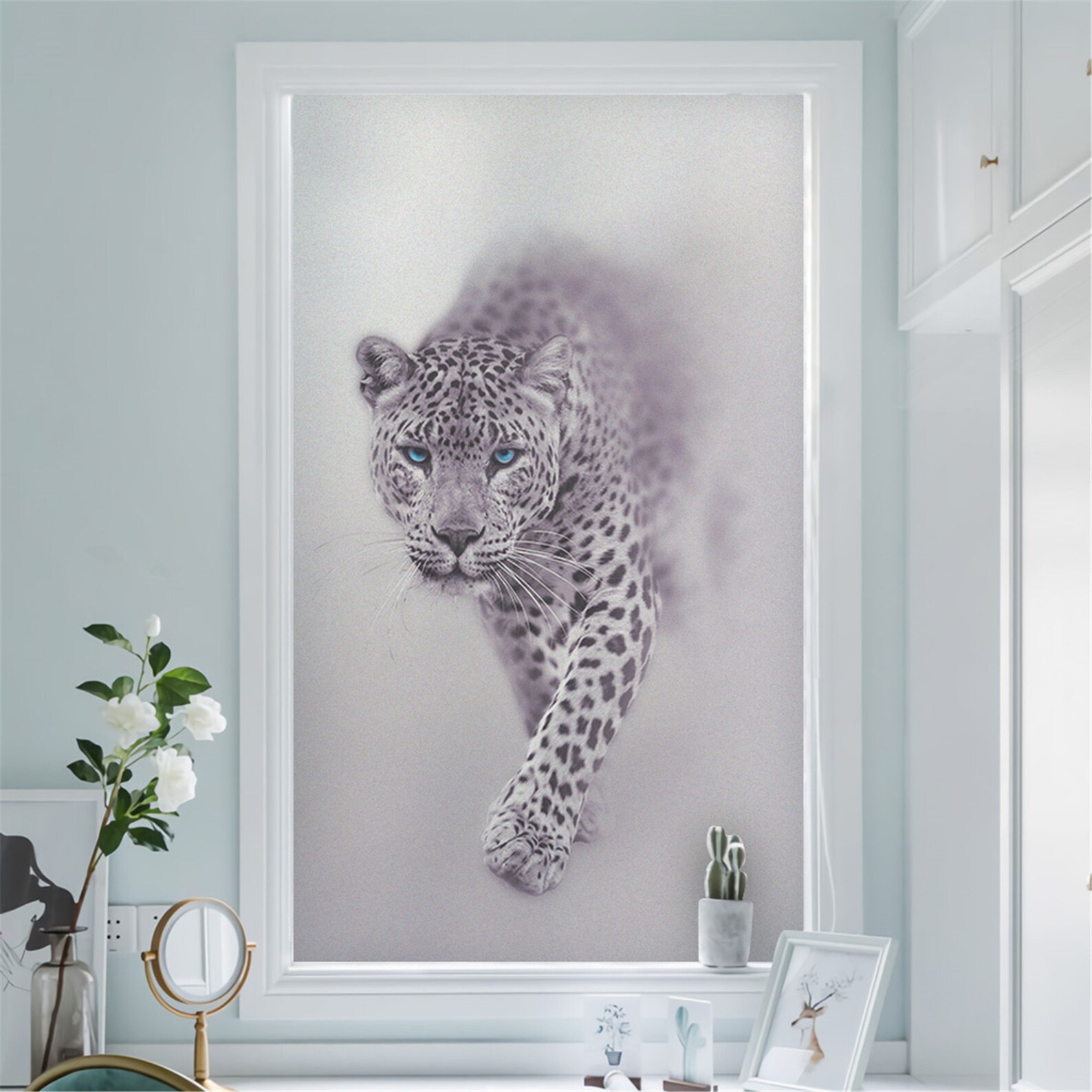 Frosted Window Film Privacy Sticker No Glue Window Sticker Etsy