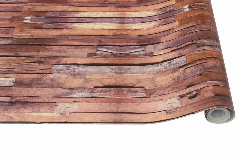 Vinyl Peel And Stick Wallpaper Plank Paper Contact Paper Etsy