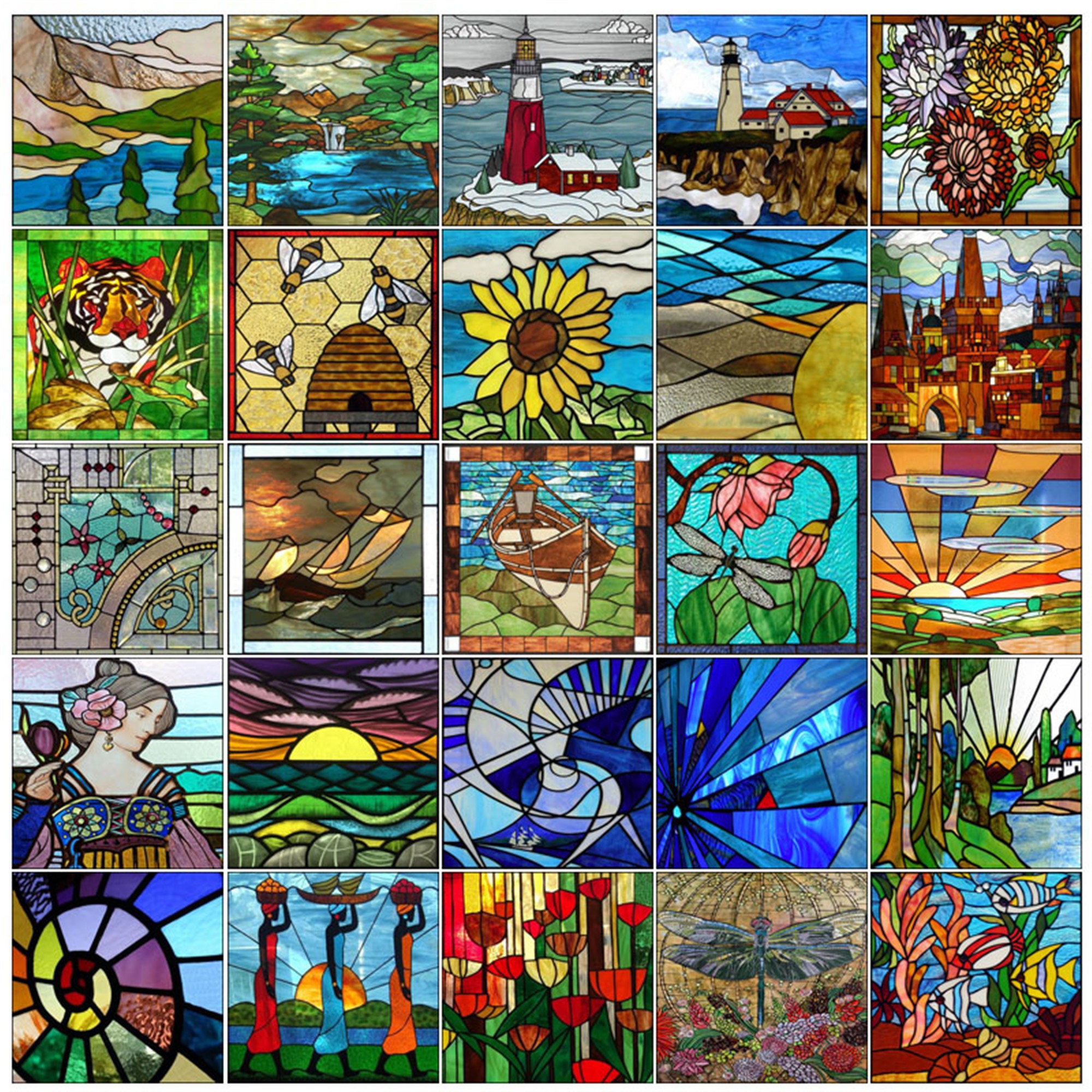 Custom Size Window Film Stained Glass Films Frosted Privacy Etsy Ireland