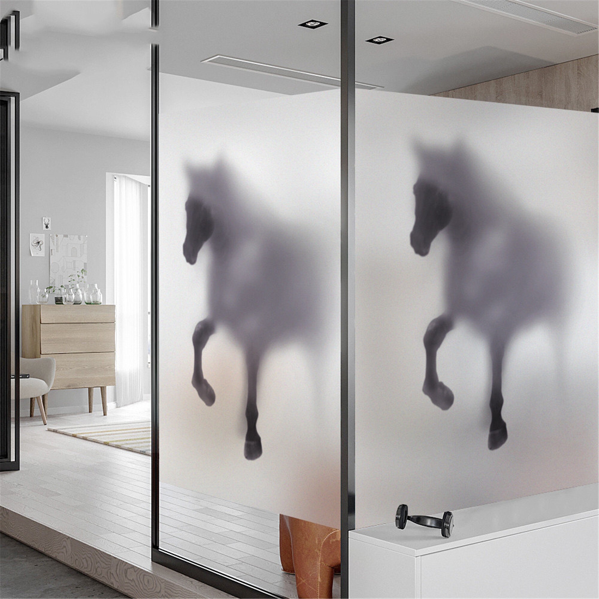 Frosted Window Film Privacy Sticker No Glue Window Sticker Etsy