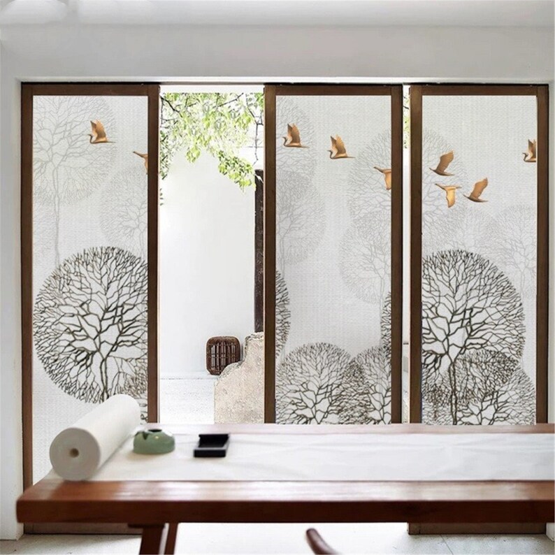 Custom Size Static Cling Window Film Stripe Pattern Etsy